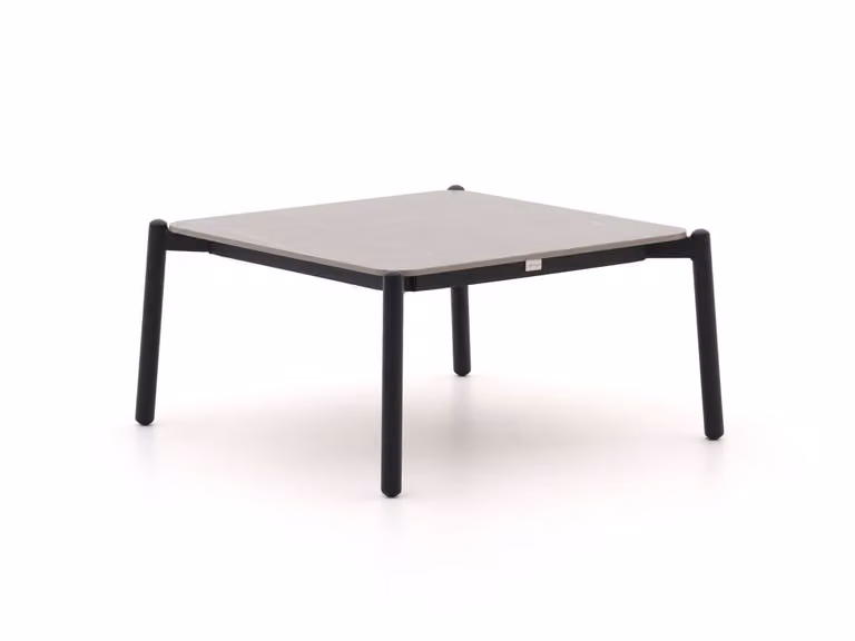 Bellagio Loungetafel Vierkant met Sintered Stone en Aluminium in Grijs Matt
