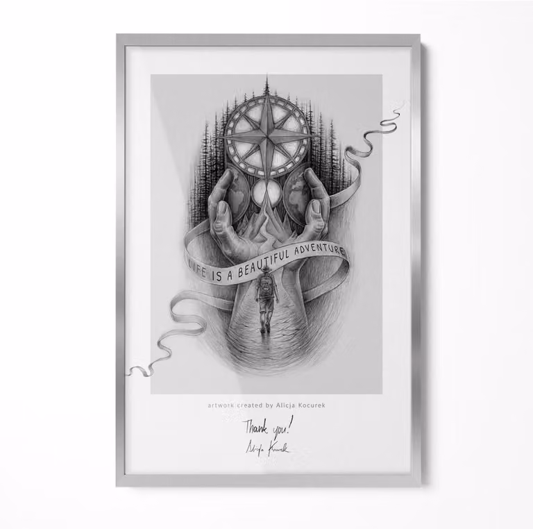ArtPrintCave Minimalistische fotolijst voor muurdecoratie - Zilver - 40 x 60 cm