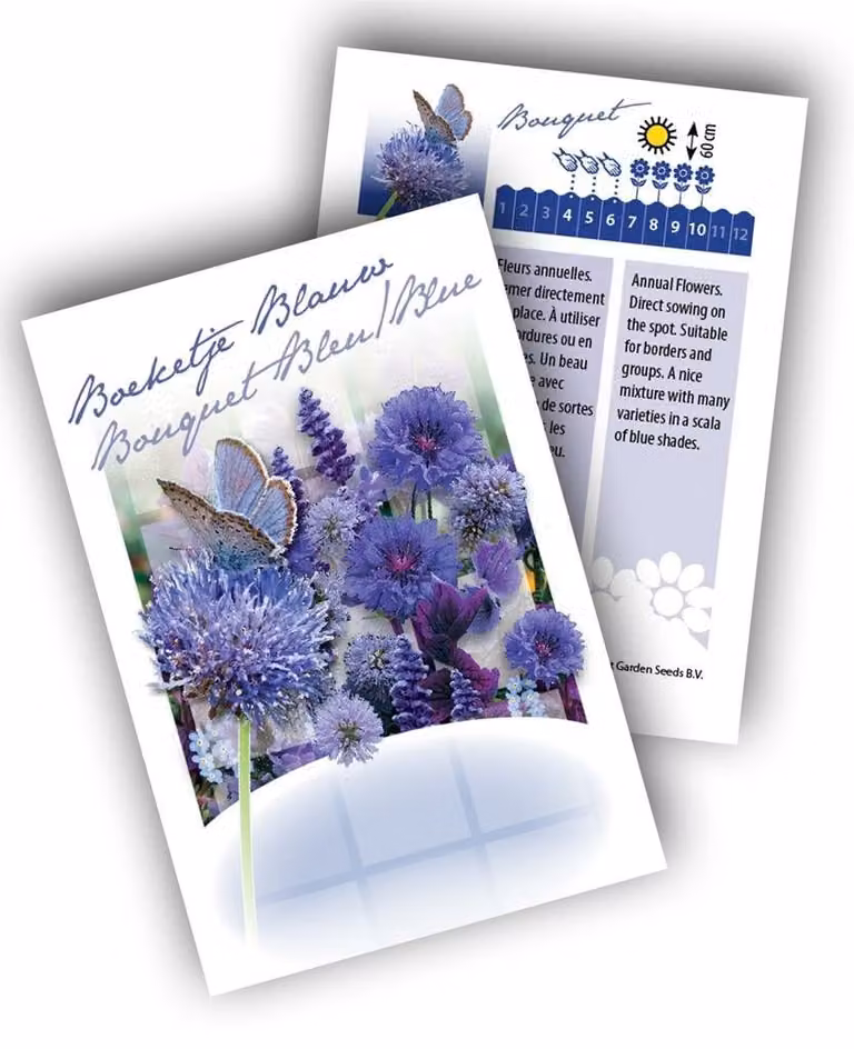 Sluis Garden Cadeau Premium Boeketje Blauw 100 zakjes