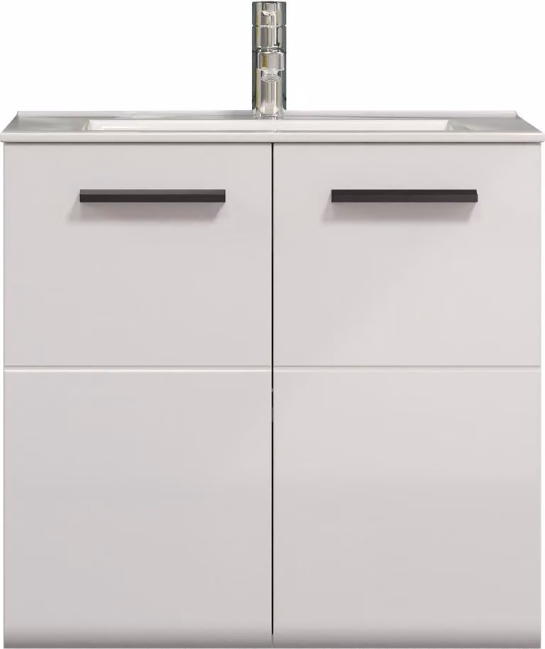 Trendteam Riva Badkamerkast onder het wastafelmeubel, wit hoogglans, B: 62 cm, D: 59 cm, H: 47 cm