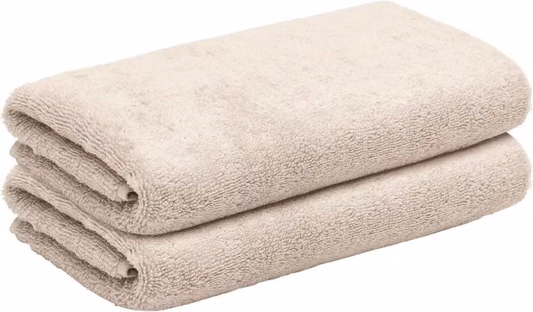 Gastendoekjes Katoen - Set Kleine Handdoeken - Beige - 30 x 50 cm