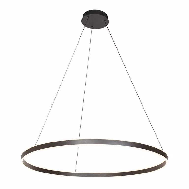 Steinhauer Ringlux Design Hanglamp zwart LED Ø 100 cm
