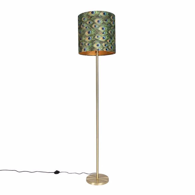 Qazqa Vloerlamp met accent effect voor woonkamer en slaapkamer