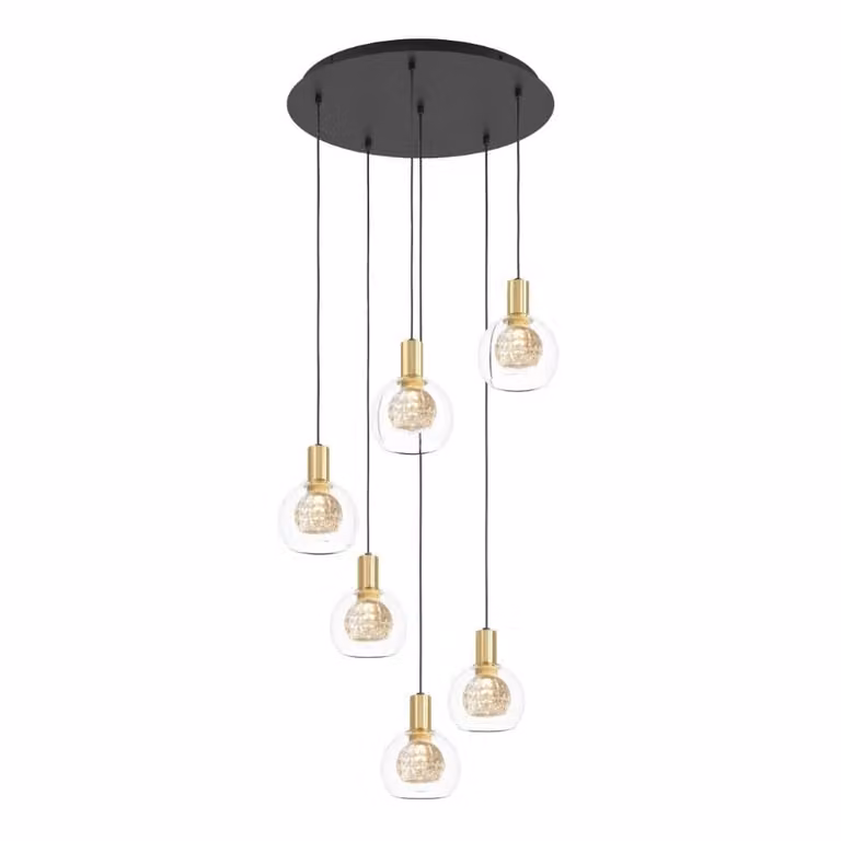 Stars of Light Design hanglamp Terque zwart goud