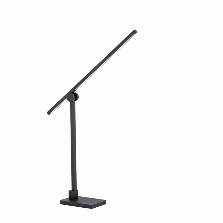 Paul Neuhaus Pure LED bureaulamp, zwart, dimbaar, modern metaal