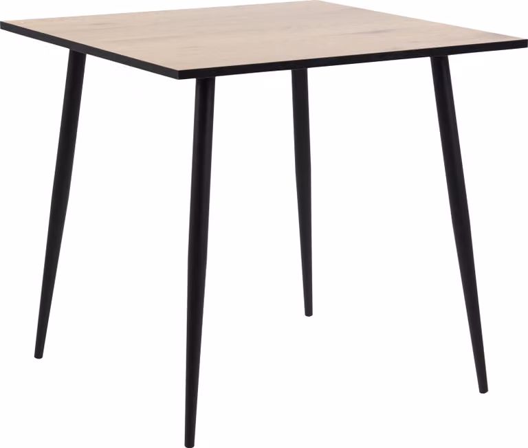 Willy eetkamertafel wild eiken decor B/D/H: 80 x 75 x 80 cm