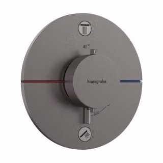 Hansgrohe ShowerSelect Comfort S doucheset met thermostaat in geborsteld zwart chroom