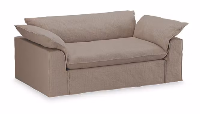 HKliving Hoes voor Bank Nomad 204cm, Linnen - Earth