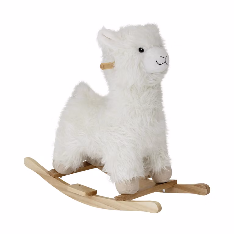 Bloomingville Mini Hobbelpaard Kinto Lama - Wit/Beige