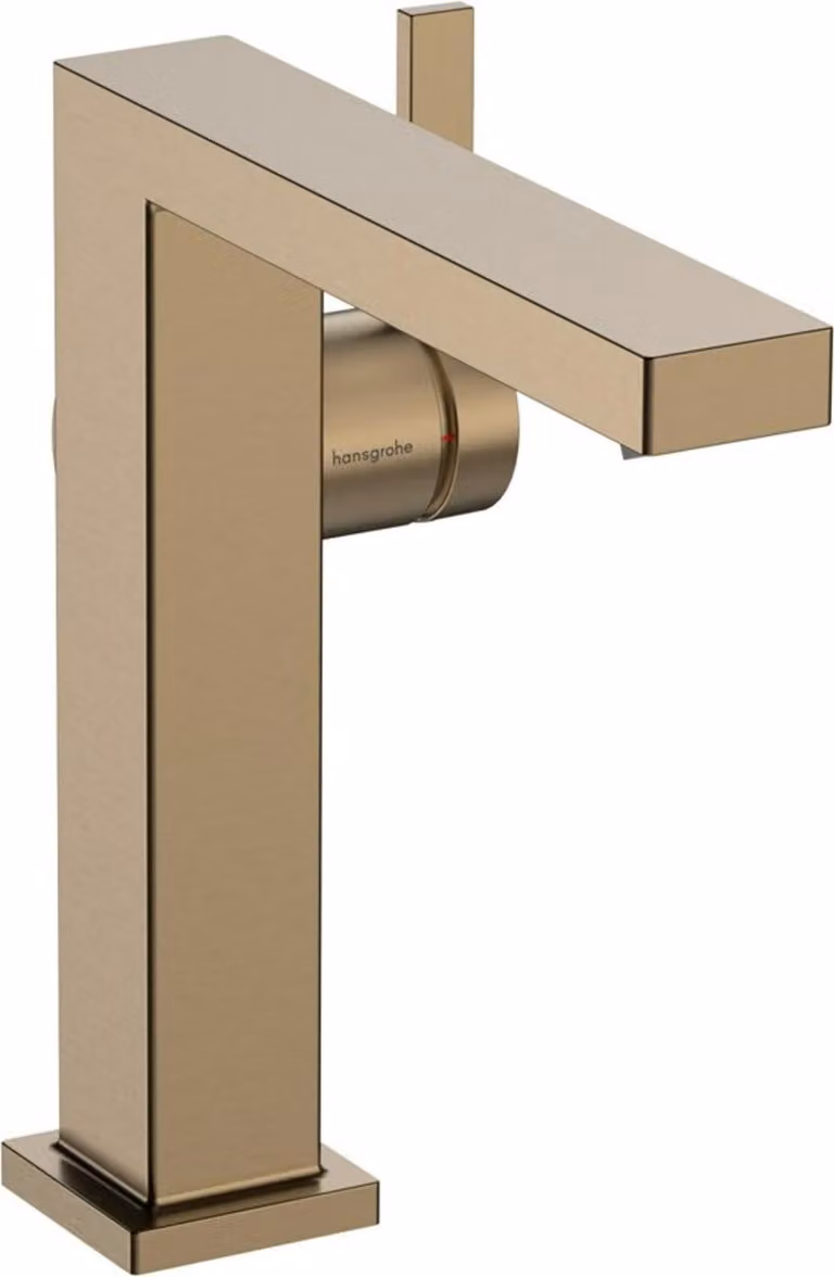 Hansgrohe Fine Tecturis E Mengkraan voor wastafel met ComfortZone 150 en CoolStart in geborsteld brons