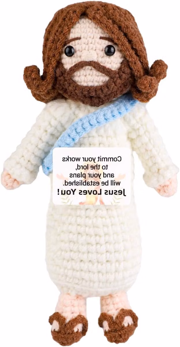 Gehaakte Jezus decoratie voor Kerst en Pasen voor volwassenen
