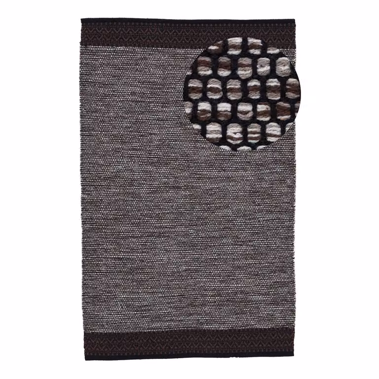 home24 Kelim Mia Laagpolig Vloerkleed Bruin Katoen B: 160 cm, D: 230 cm