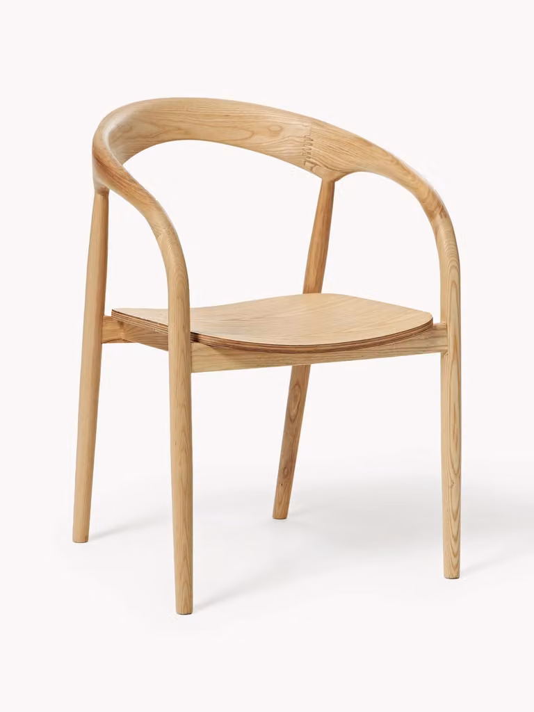 Westwing Collection Eetkamerstoel Camille met armleuningen