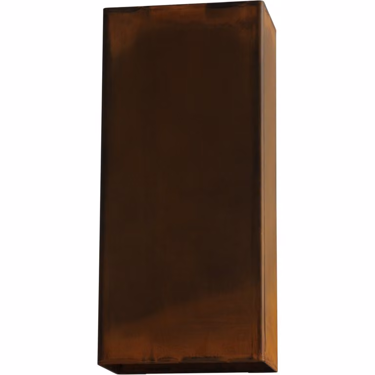 Masterlight Wandlamp Metallico bruin B: 10 cm, D: 22 cm, H: 6 cm