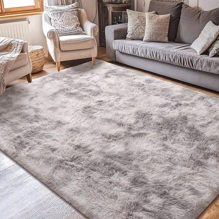 Modern Fluffy Vloerkleed voor Woonkamer en Slaapkamer - Zacht Antislip Shaggy Tapijt van Polyester