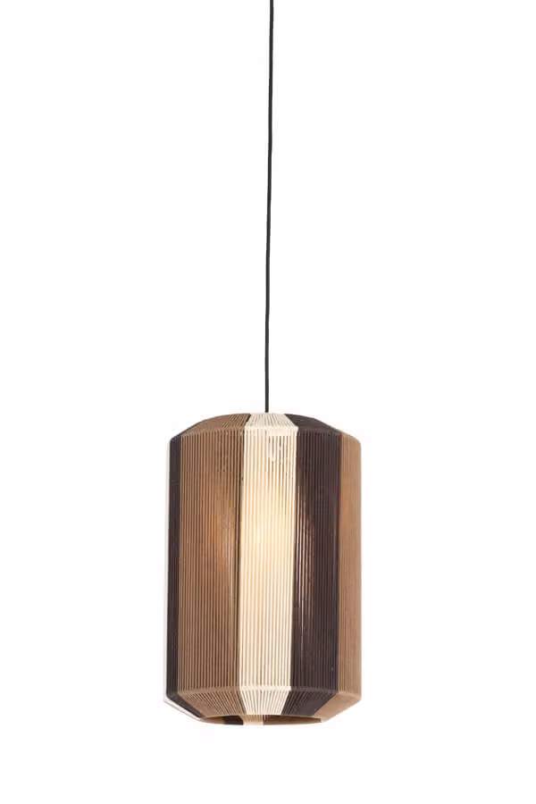 Light & Living Hanglamp Kozana Bruin Ø 30cm