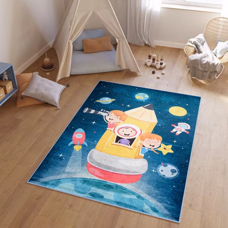 Tapiso Emma Vloerkleed voor Kinderkamer en Jeugdkamer - Roze - 160 x 230 cm