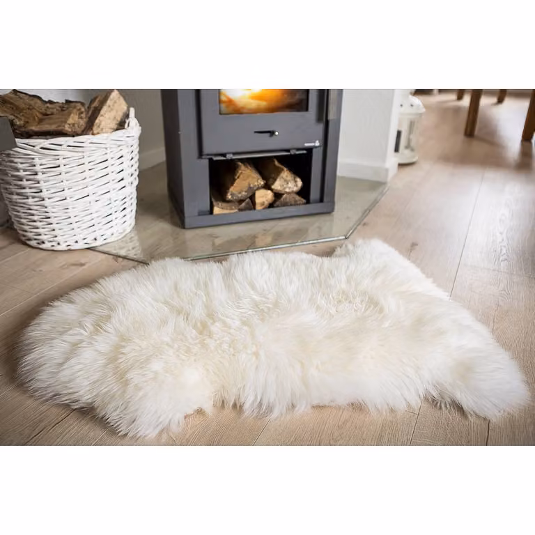 home24 Echt schapenvel wit B: 60 cm, L: 85 cm