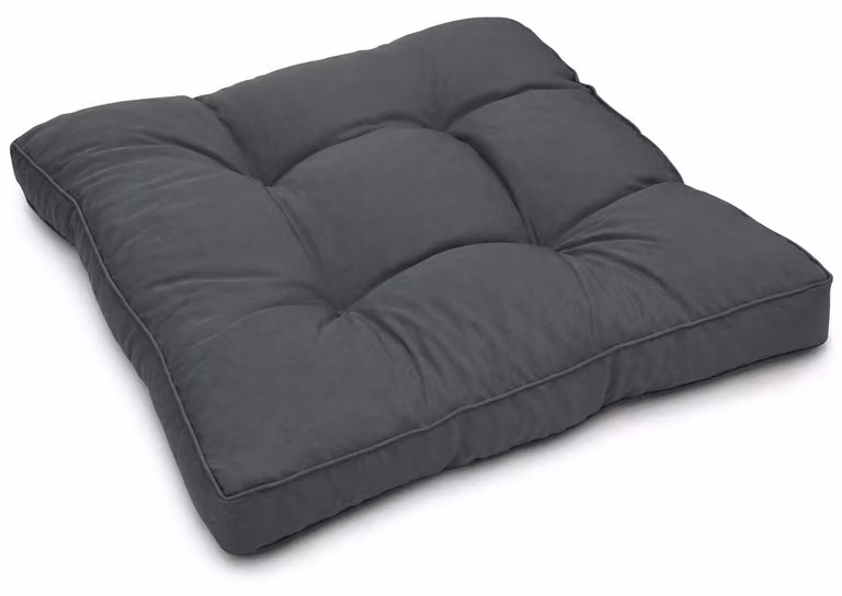 Beautissu XLuna loungekussen voor buiten, grijs, 50 x 50 cm