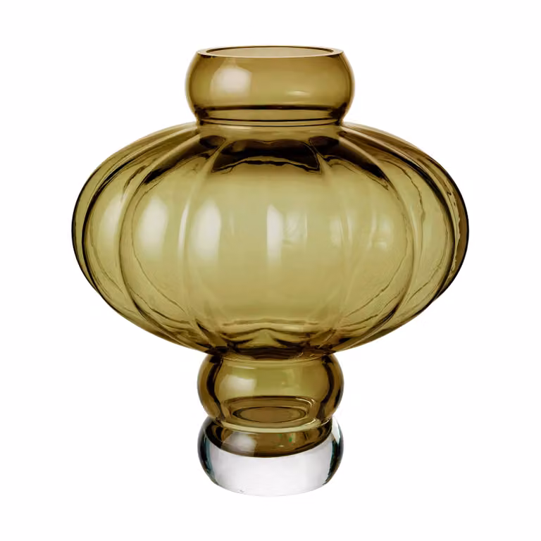 Louise Roe Balloon 08 vaas, Olive, Hoogte: 30 cm