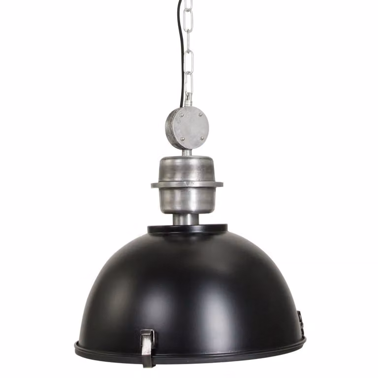 Steinhauer Bikkel Hanglamp Industrieel Design Zwart/Grijs Ø 42 cm