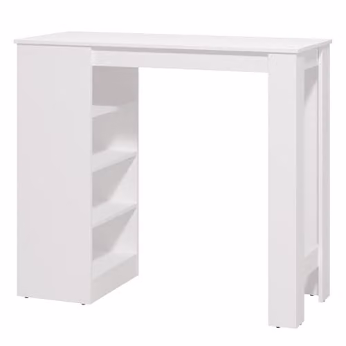 Homestyle4u Bartafel Wit - Keukentafel - B/D/H: 120 x 105 x 50 cm