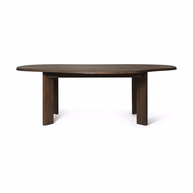 Ferm Living Tarn eettafel van donker gebeitst beukenhout, B/D: 220 x 118,5 cm