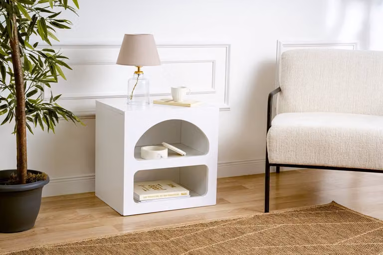 Skye Decor Nachtkastje Lorin Wit - B/D/H: 50 x 40 x 50 cm