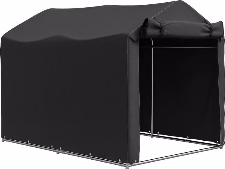 Youjia Waterdichte Tentgarage met Deur, UV-bestendig, B/D/H: 220 x 157 x 165 cm, Zwart