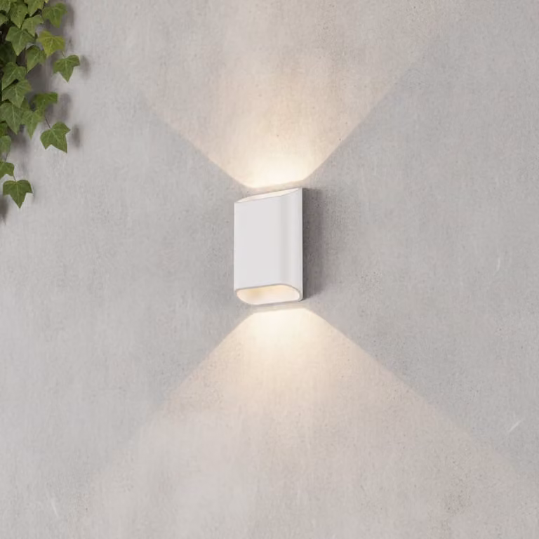 Artdelight Design wandlamp Diaz-S dim to warm wit LED aluminium