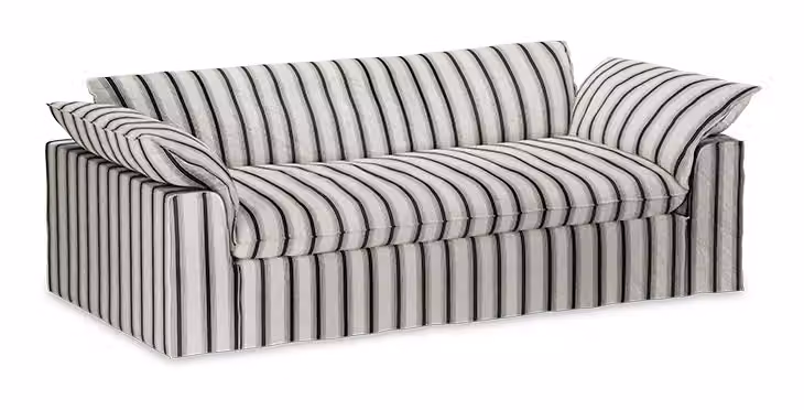 HKliving Bankhoes Nomad 244cm, Rocco stof - Chalkstripe