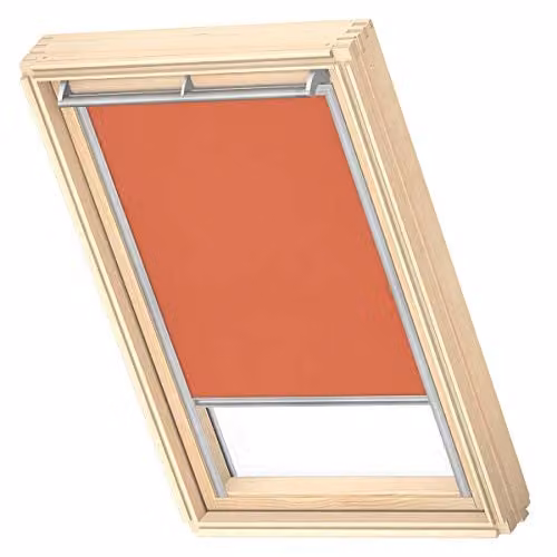 VELUX Lichtdoorlatend Rolgordijn RFL met grijze geleiders, M08, Oranje