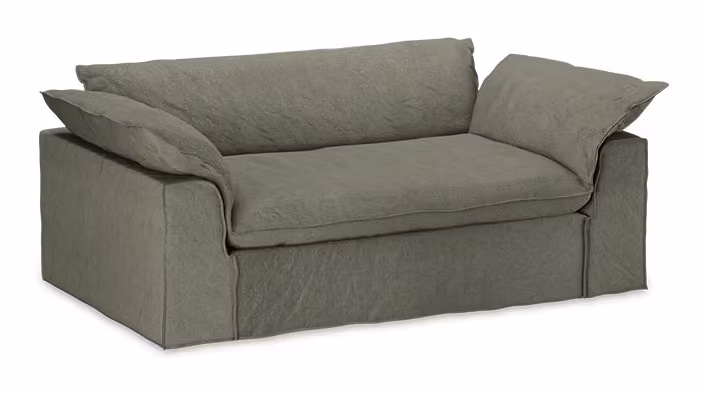 HKliving Hoes voor Bank Nomad Linnen, Army Green, 204 cm