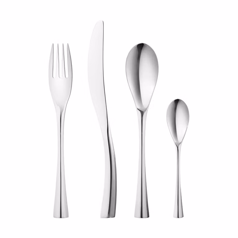 Georg Jensen Cobra bestekset van roestvrij staal met 4 onderdelen