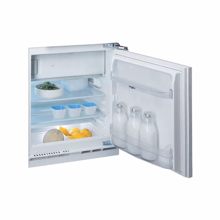 Whirlpool WBUF011 Inbouwkoelkast met vriesvak, 126 liter, grijs