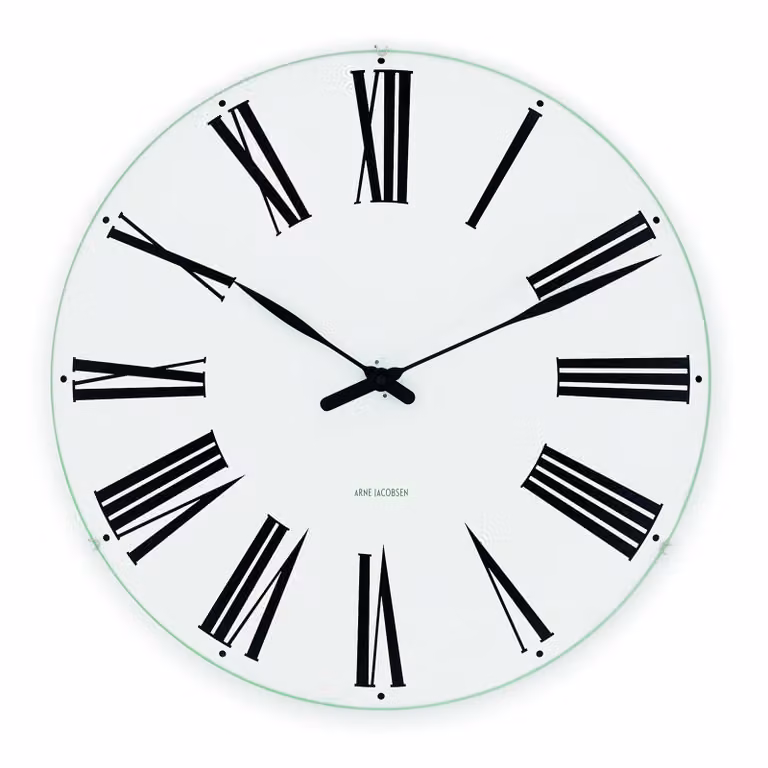 Arne Jacobsen Clocks Roman Analoge Wandklok Diameter: 29 cm