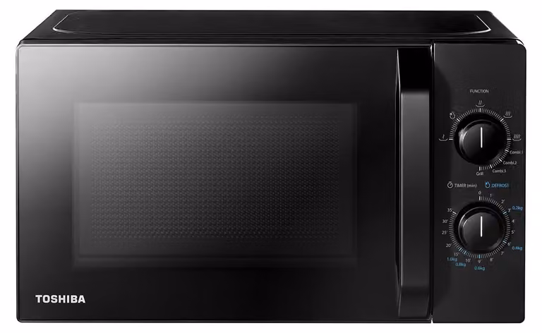 Toshiba MW2-MG20PE(BK) Magnetron met grill- en combifunctie, 20 liter, 700 W, zwart