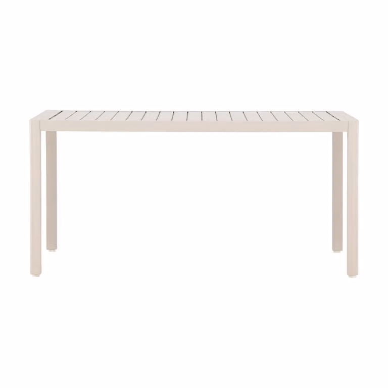 Nest of Nora Liva Aluminium tuintafel, rechthoekig, Beige, B: 150 cm, D: 85 cm