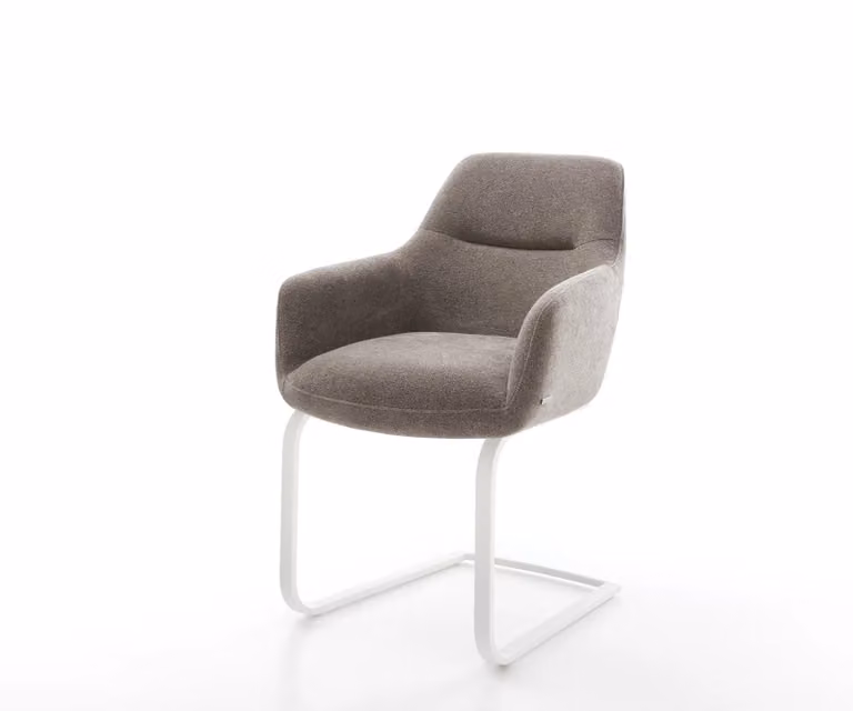 DELIFE Pejo-Flex Sledemodel Bank met Pocketveer Kern in Taupe en Wit
