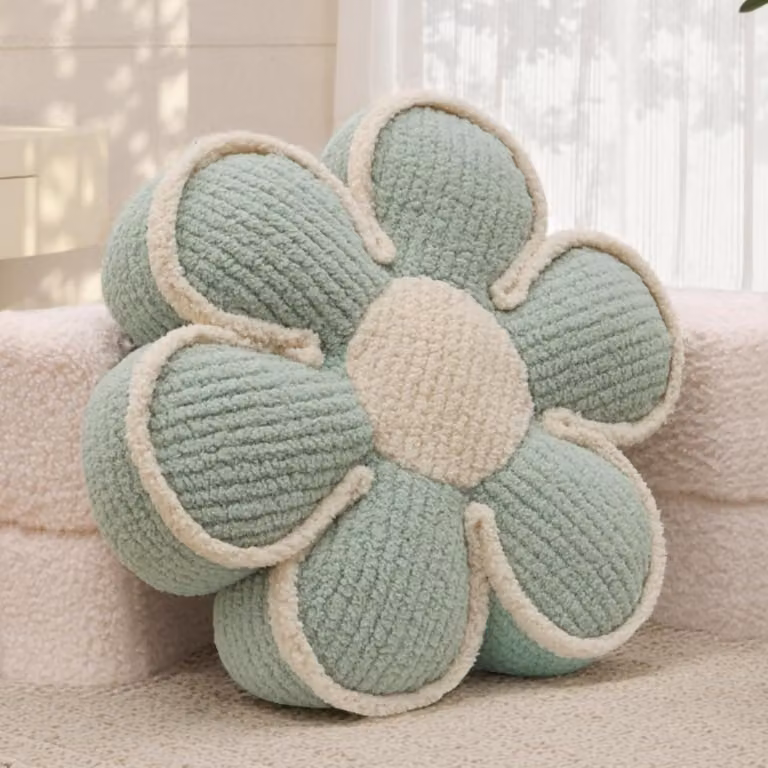 Decoratieve bloemkussens voor op de vloer, polyester, voor volwassenen