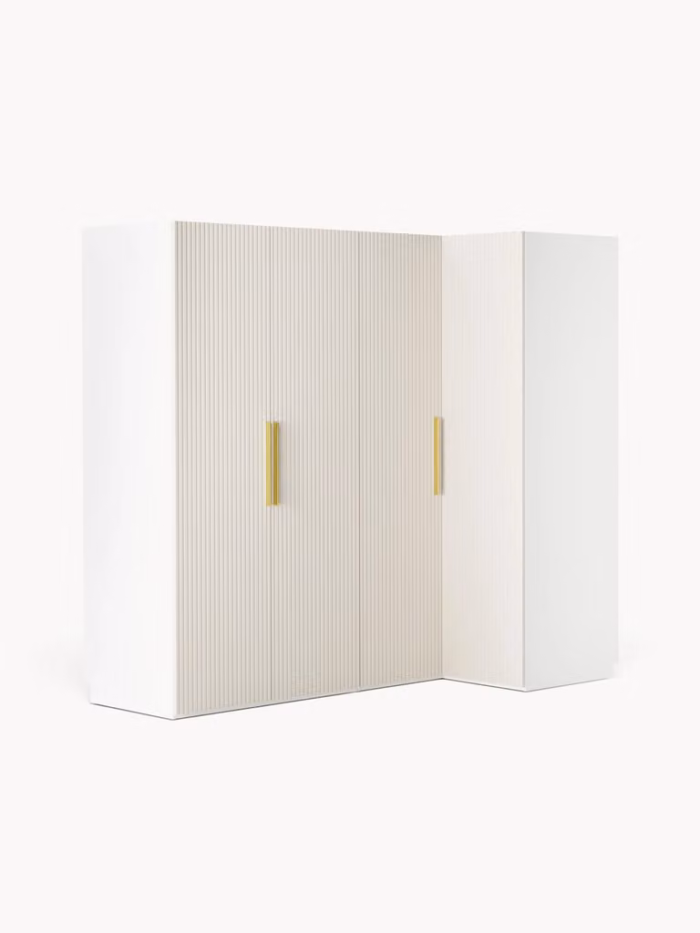 Westwing Collection Modulaire hoekkast Simone van hout, Breedte: 215 cm