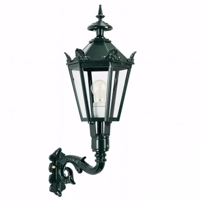 Nostalgische wandlamp Braamt M 39 groen van KS Verlichting