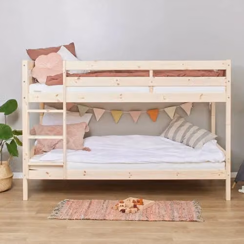 Hoppekids Eco Comfort stapelbed voor kinderen van massief grenenhout B/D/H: 90 x 200 cm