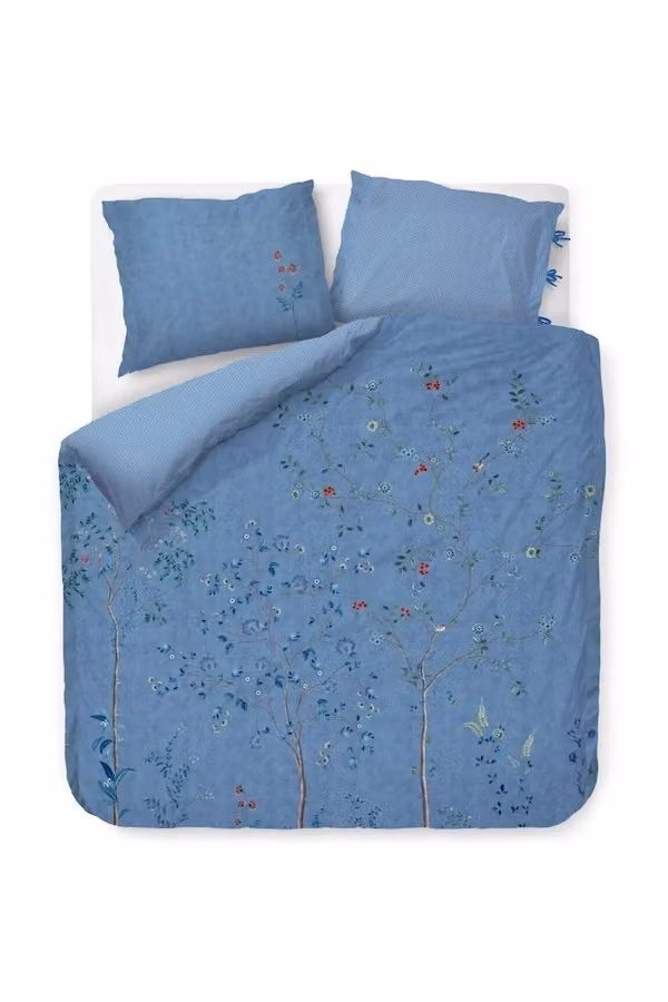 Pip Studio Desi Garden blauw dekbedovertrek voor volwassenen