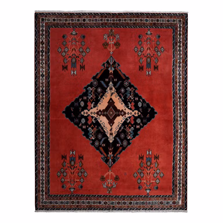 home24 Afshar Laagpolig Vloerkleed Wol Meerdere Kleuren B: 160 cm, D: 210 cm