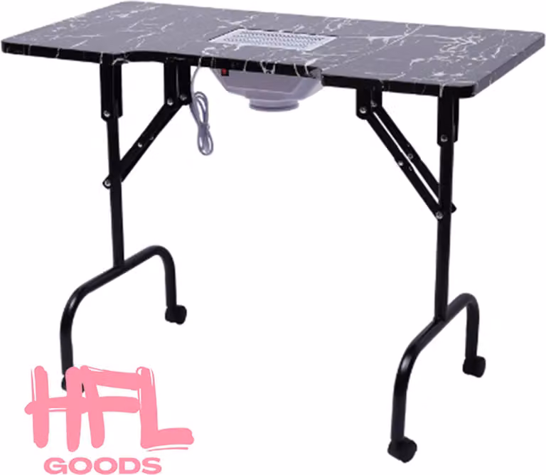 HFL Goods Manicure Bureau - Opvouwbare en Draagbare Nageltafel met Stofafscheider