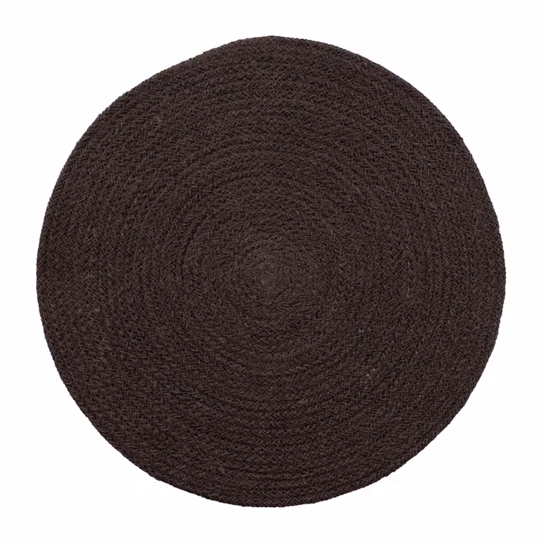 Dixie Ella placemat Ø38 cm Zwart-bruin