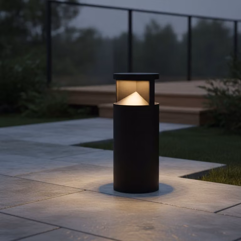 Lyora LED-padverlichting zwart met solarfunctie voor in de tuin, Hoogte: 43 cm