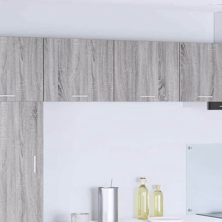 ServiceTopper Hangkast voor de keuken in houtlook, grijs sonoma en wit, B: 50 cm, D: 31 cm, H: 40 cm