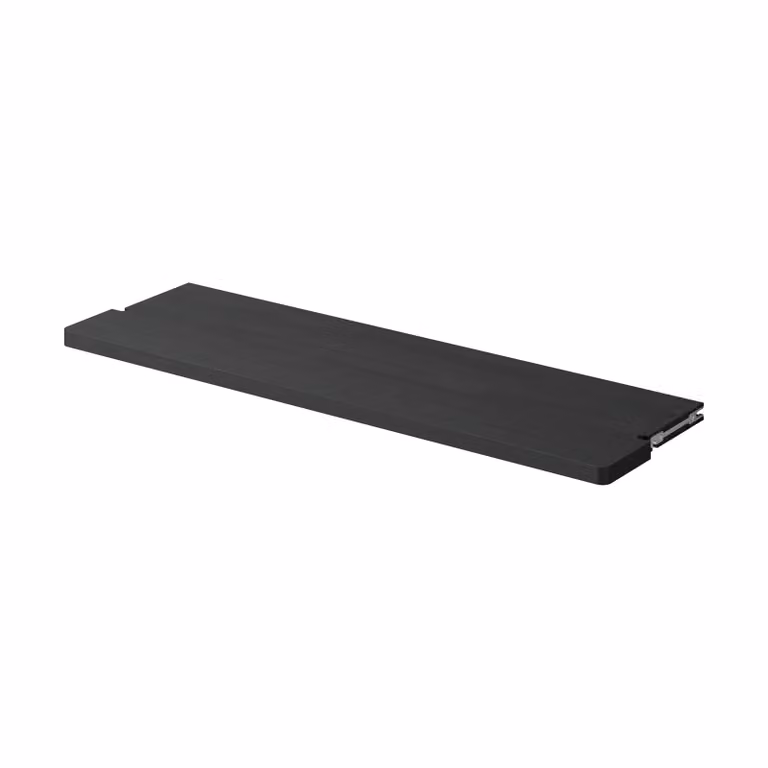 Massproductions Gridlock Shelf W800 plank Black stained Ash